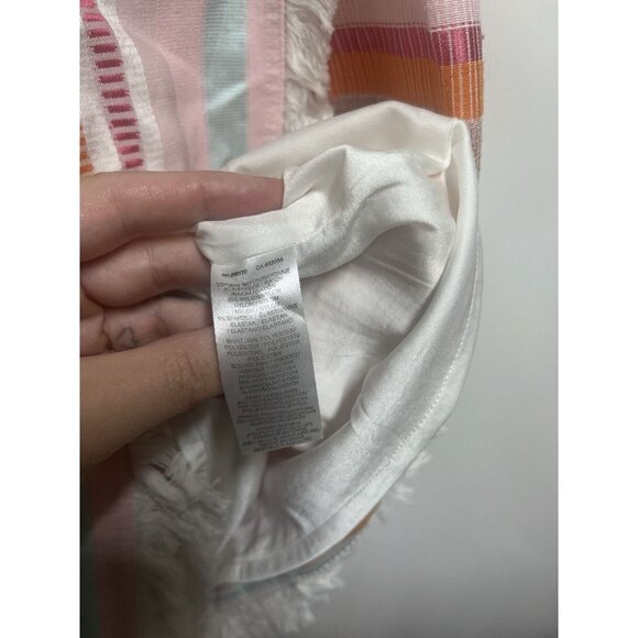 Anthropologie Hutch Kalyn Rainbow Striped Halter Mini Summer Dress Size 0 - Picture 8 of 9